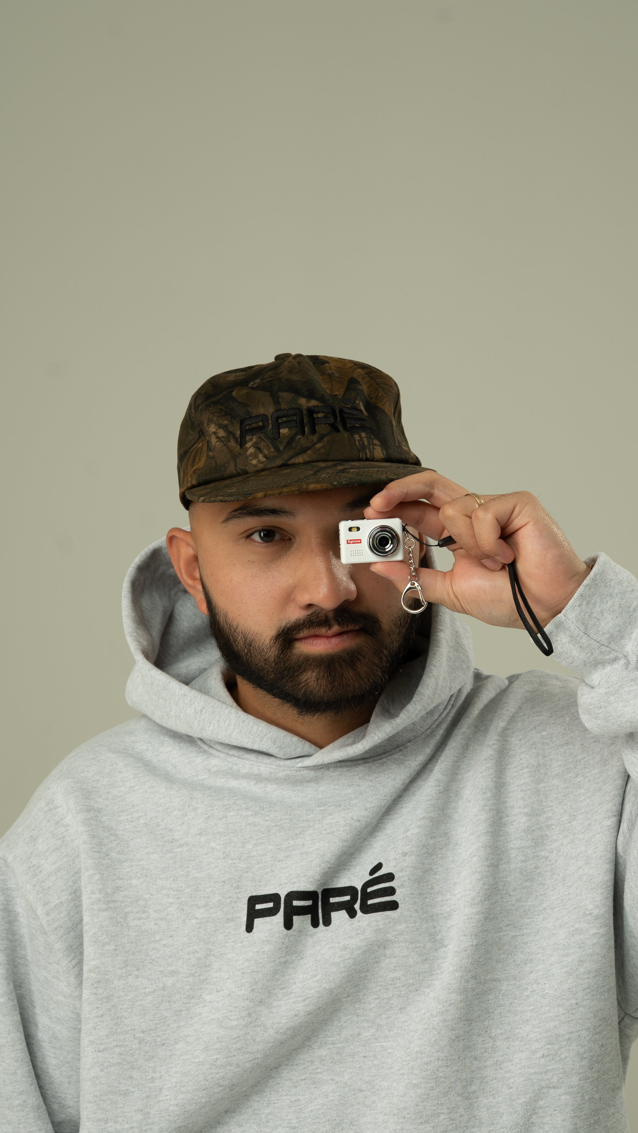 Paré Camo Snapback Hat