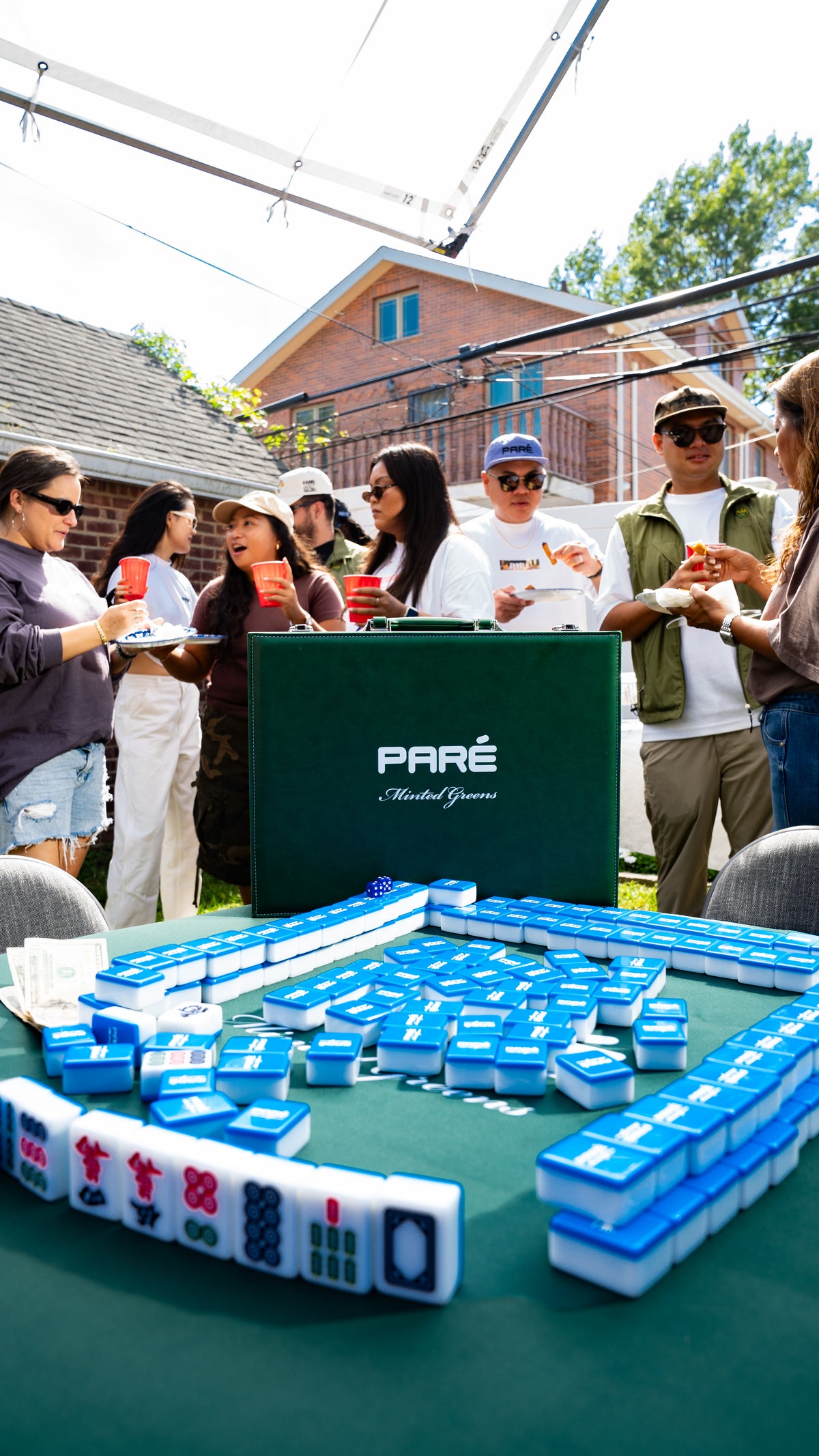 Paré x Minted Greens Mahjong Set