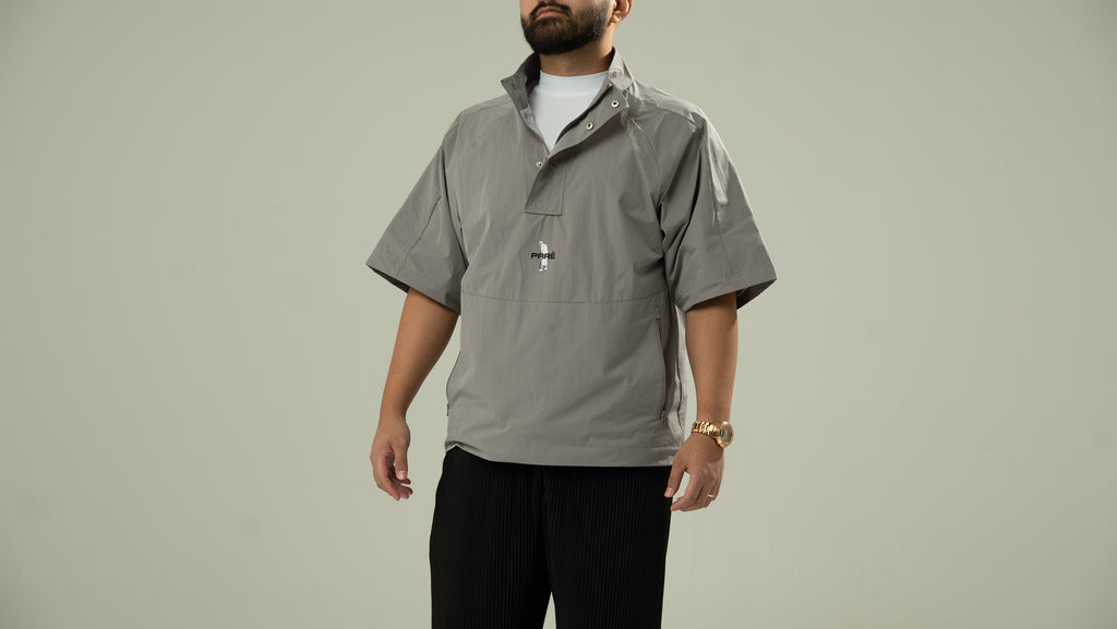Paré "Cool Grey" Short Sleeve Wind Shirt