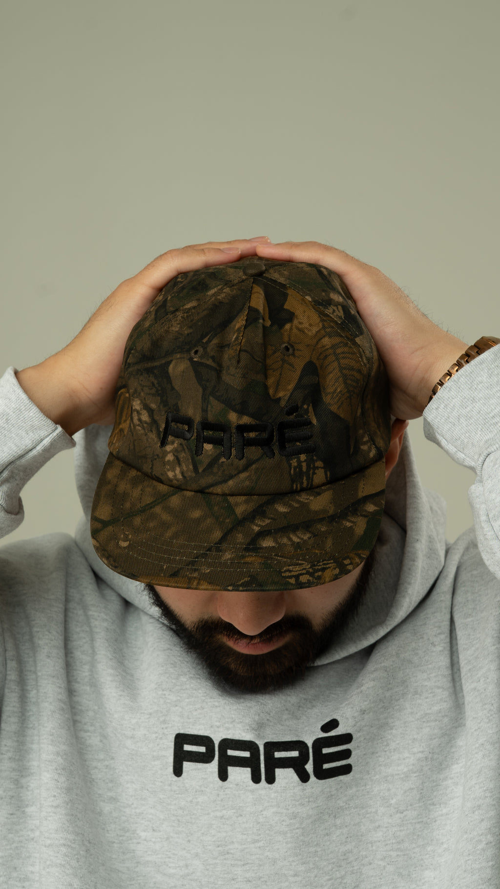 Paré Camo Snapback Hat