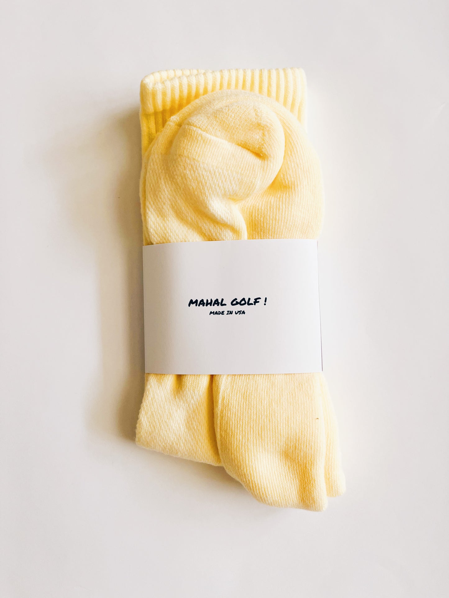 Paré Yellow Crew Sock