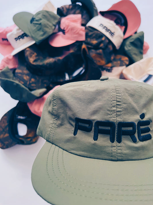 Paré Olive Green Nylon Hat