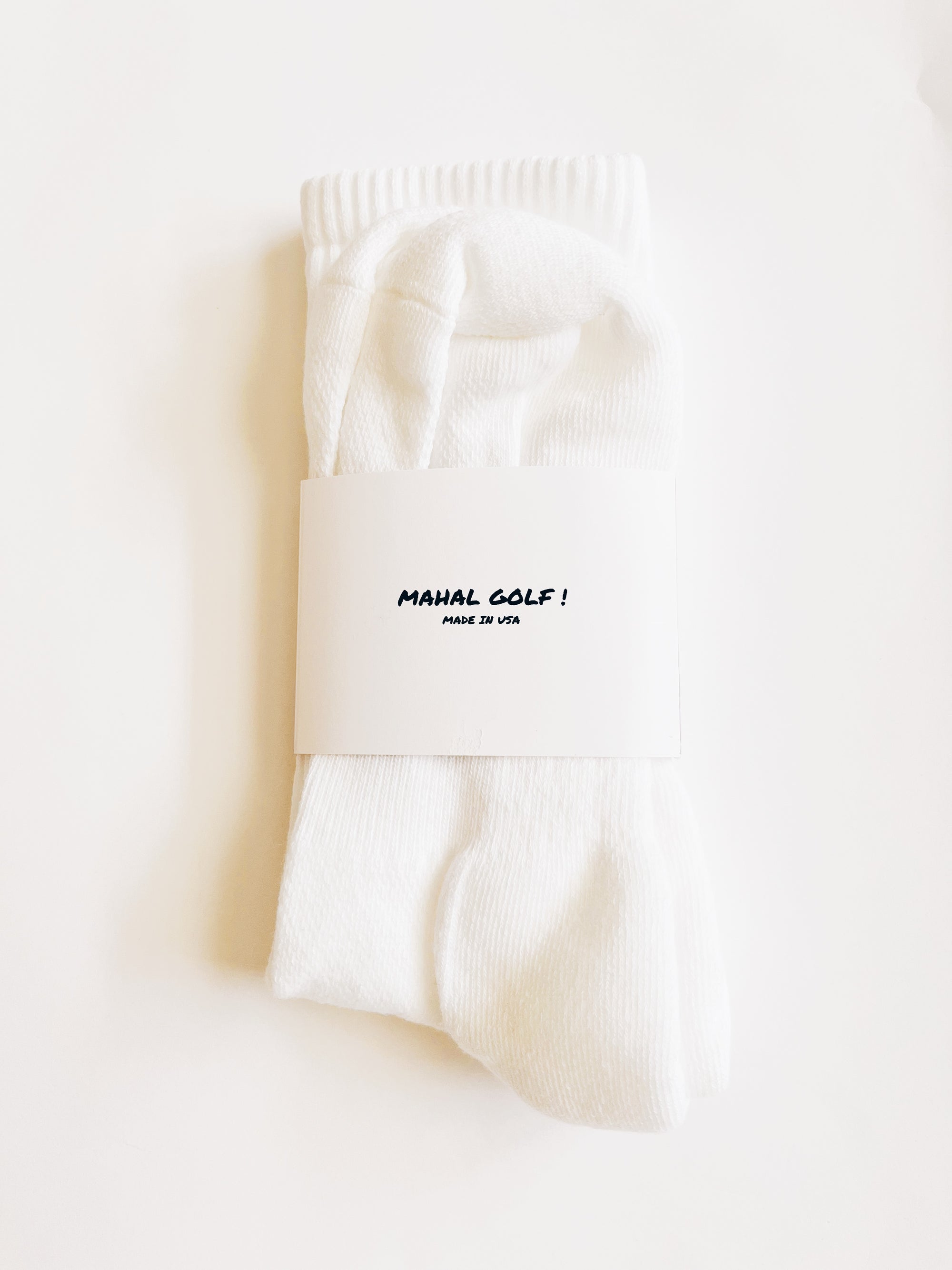 Paré White Crew Sock