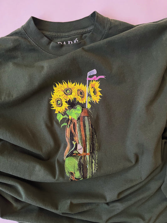 Paré Sunflower Forest Green Long Sleeve Shirt